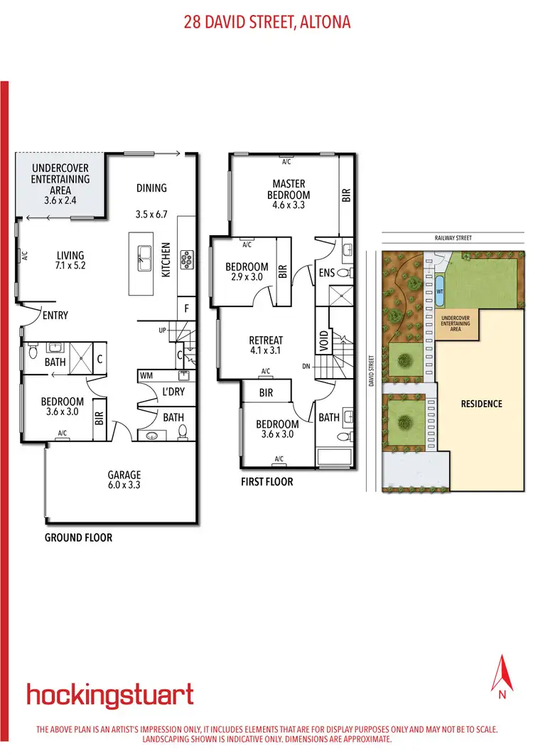Floorplan of Homely townhouse listing, 28 David Street, Altona VIC 3018