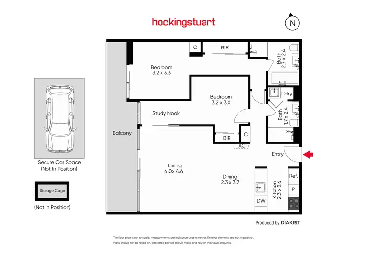 Floorplan of Homely apartment listing, 305/770B Toorak Road, Glen Iris VIC 3146