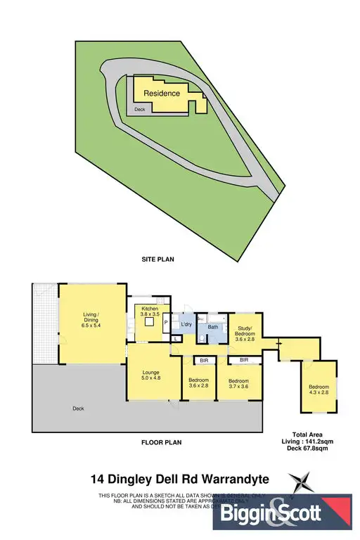 Floorplan of Homely house listing, 14 Dingley Dell Road, North Warrandyte VIC 3113