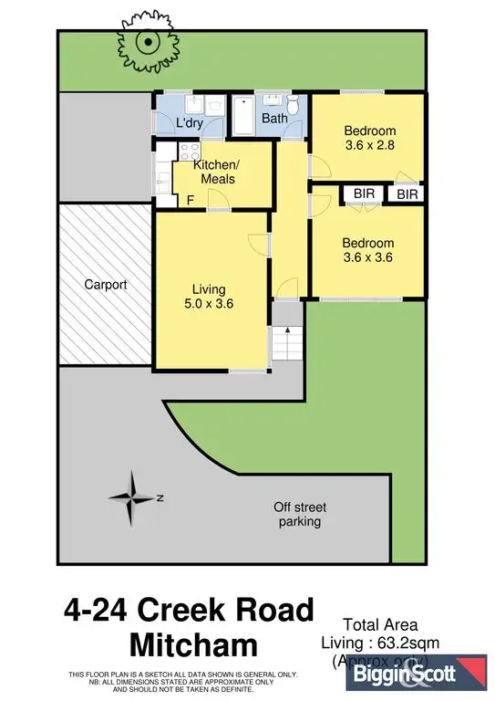 Floorplan of Homely unit listing, 4/24 Creek Road, Mitcham VIC 3132