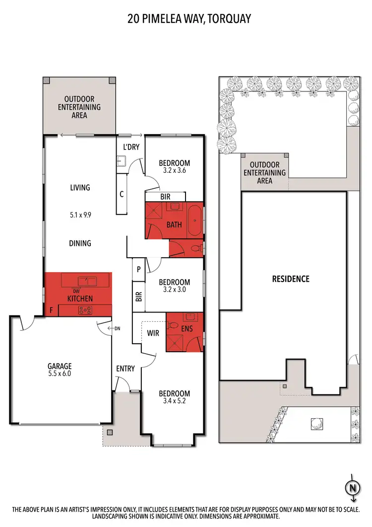 Floorplan of Homely house listing, 20 Pimelea Way, Torquay VIC 3228
