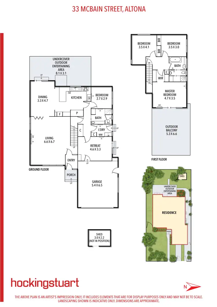 Floorplan of Homely house listing, 33 McBain Street, Altona VIC 3018