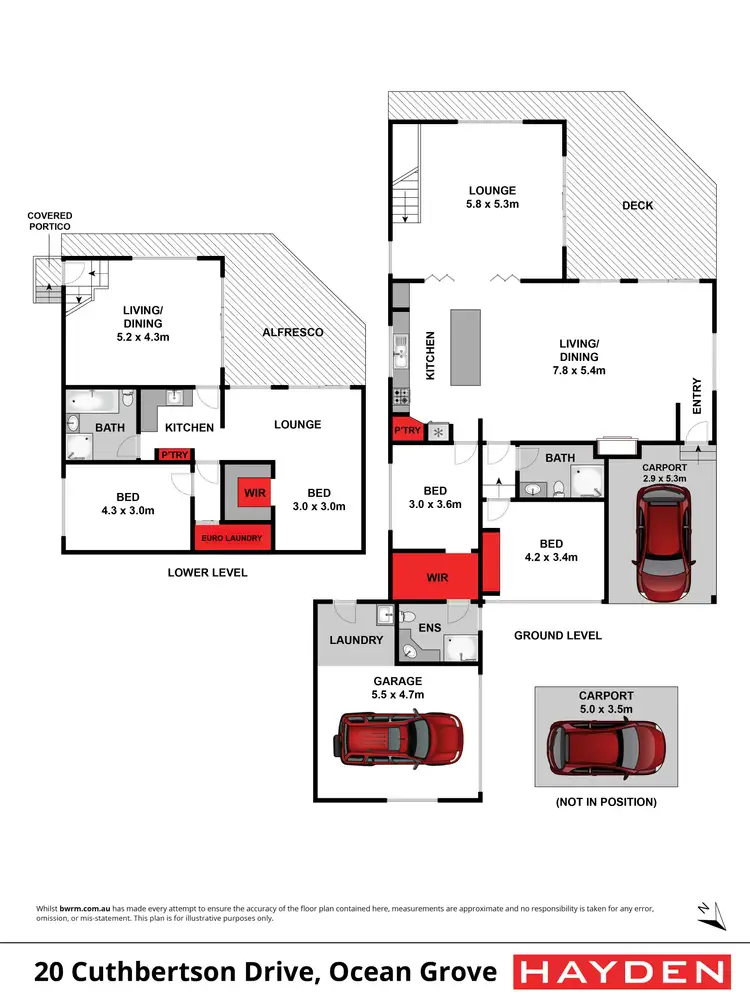 Floorplan of Homely house listing, 20 Cuthbertson Drive, Ocean Grove VIC 3226