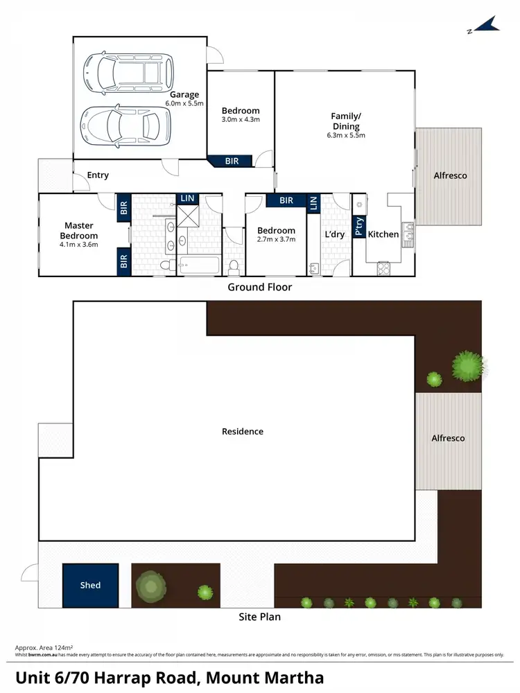 Floorplan of Homely unit listing, 6/70 Harrap Road, Mount Martha VIC 3934