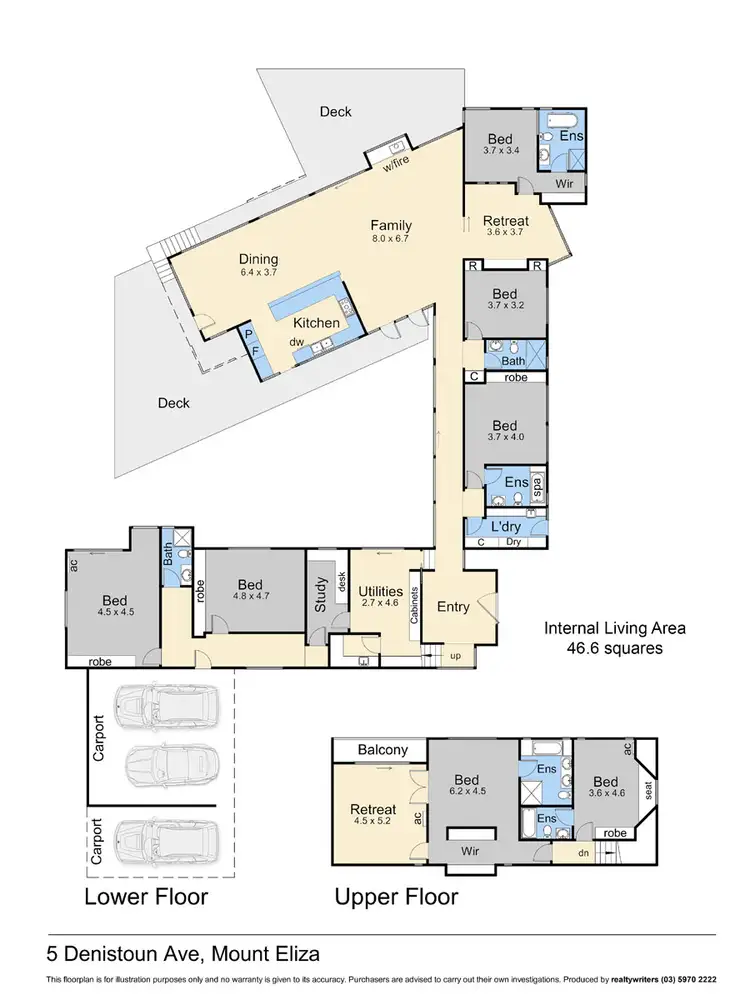 Floorplan of Homely house listing, 5 Denistoun Avenue, Mount Eliza VIC 3930