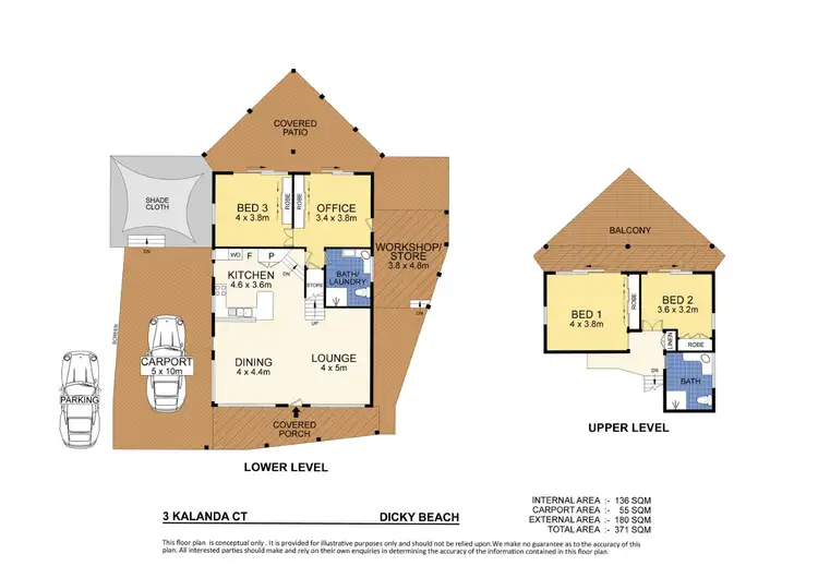 Floorplan of Homely house listing, 3 Kalanda Court, Dicky Beach QLD 4551