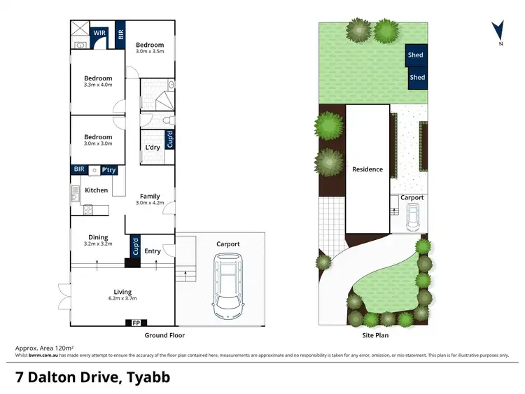 Floorplan of Homely house listing, 7 Dalton Drive, Tyabb VIC 3913