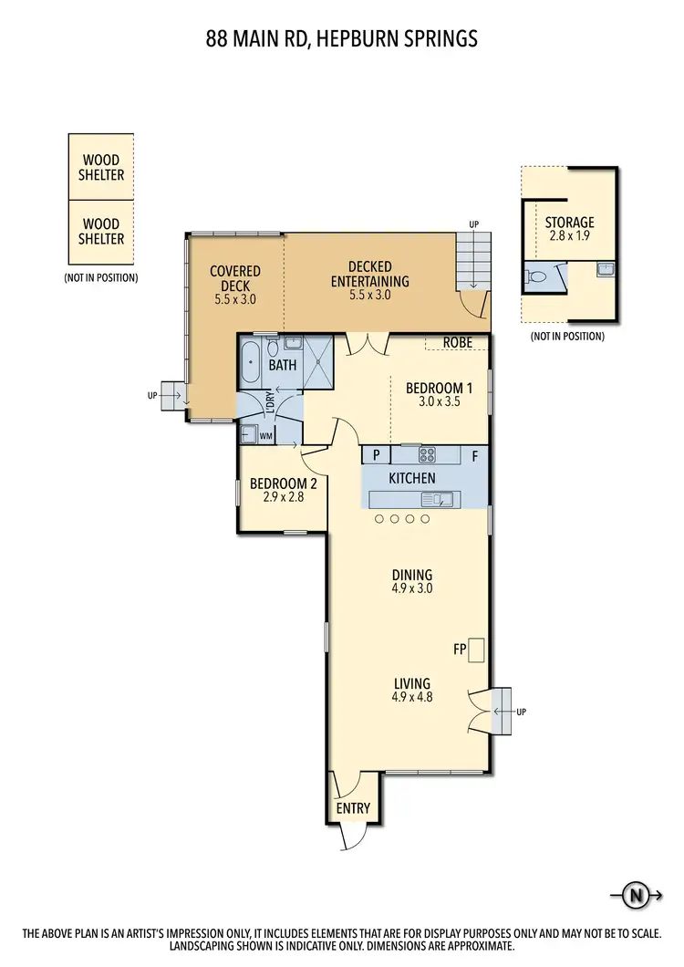 Floorplan of Homely house listing, 88 Main Road, Hepburn Springs VIC 3461