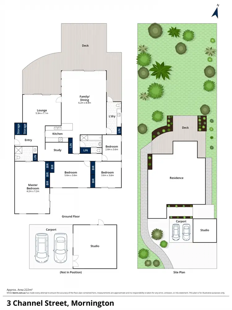 Floorplan of Homely house listing, 3 Channel Street, Mornington VIC 3931