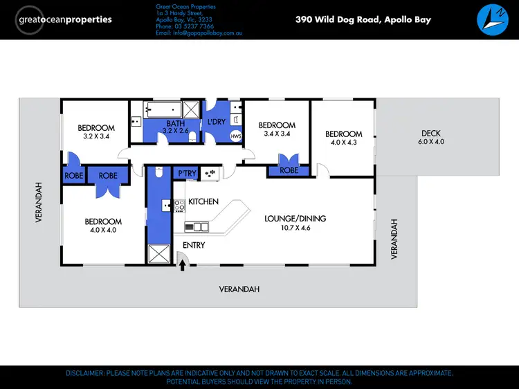 Floorplan of Homely rural property listing, 390 Wild Dog Road, Apollo Bay VIC 3233
