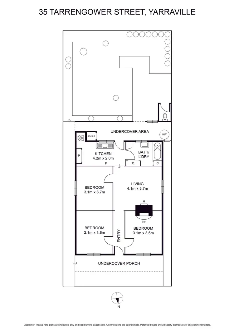 Floorplan of Homely house listing, 35 Tarrengower Street, Yarraville VIC 3013