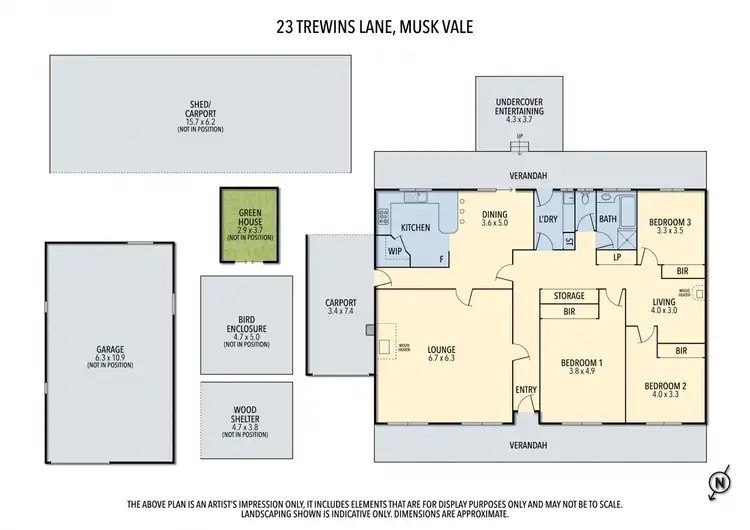 Floorplan of Homely house listing, 23 Trewins Lane, Musk Vale VIC 3461