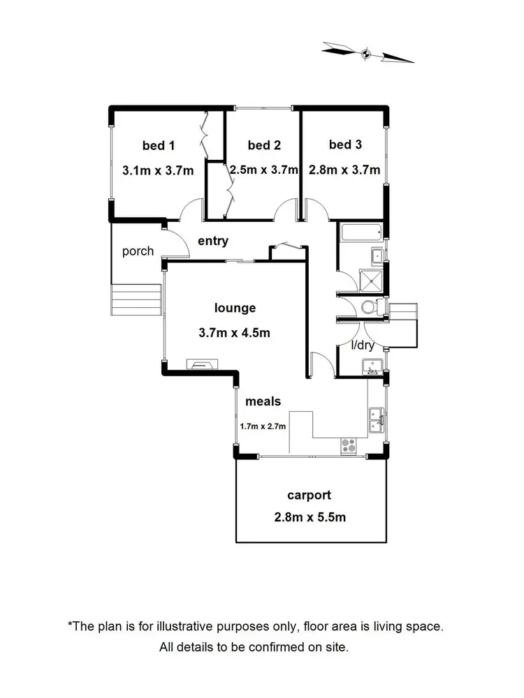 Floorplan of Homely house listing, 17 Patricia Street, Millgrove VIC 3799