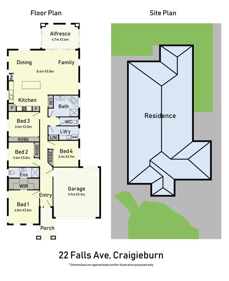 Floorplan of Homely house listing, 22 Falls Avenue, Craigieburn VIC 3064