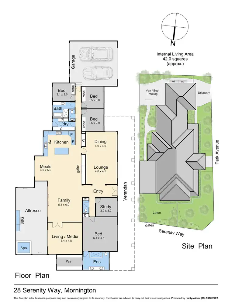 Floorplan of Homely house listing, 28 Serenity Way, Mornington VIC 3931