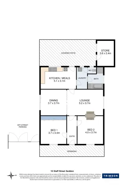 Floorplan of Homely house listing, 10 Staff Street, Seddon VIC 3011