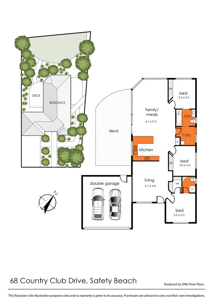 Floorplan of Homely house listing, 68 Country Club Drive, Safety Beach VIC 3936