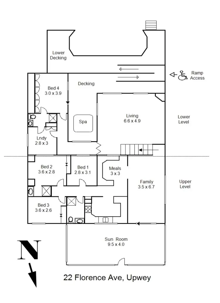 Floorplan of Homely house listing, 22 Florence Avenue, Upwey VIC 3158