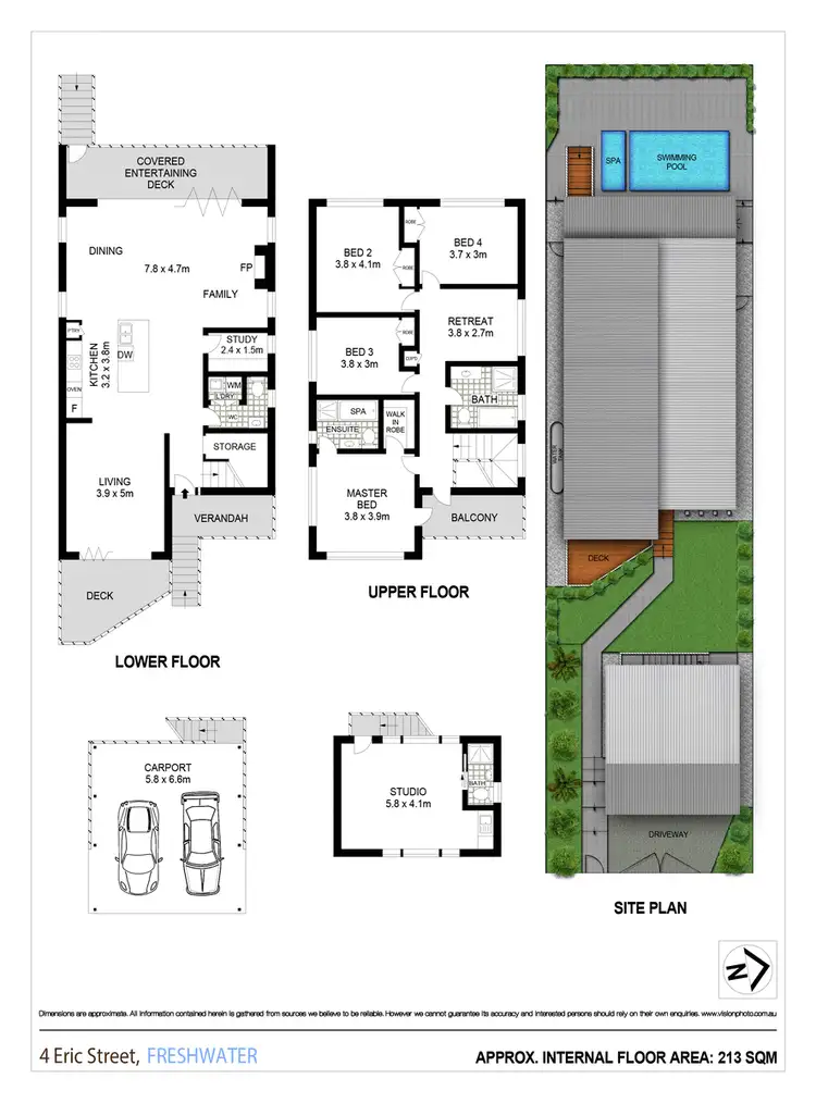Floorplan of Homely house listing, 4 Eric Street, Freshwater NSW 2096