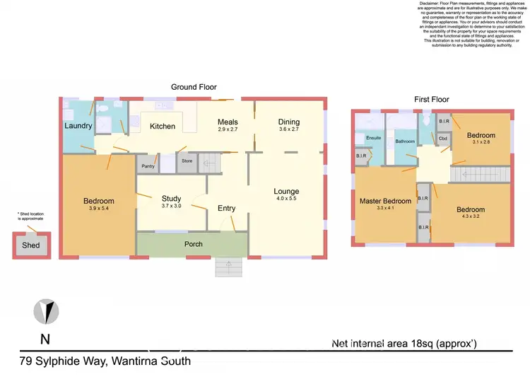 Floorplan of Homely house listing, 79 Sylphide Way, Wantirna South VIC 3152