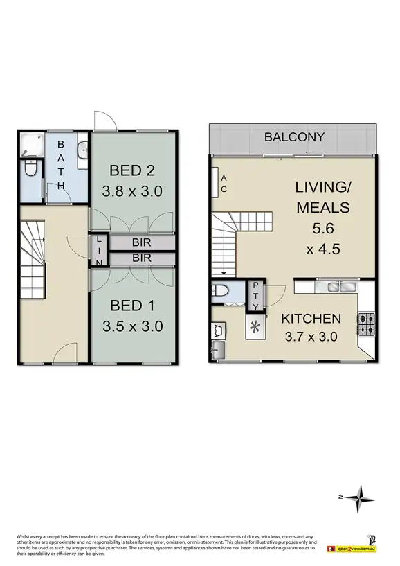 Floorplan of Homely townhouse listing, 16/8 The Strand, Williamstown VIC 3016