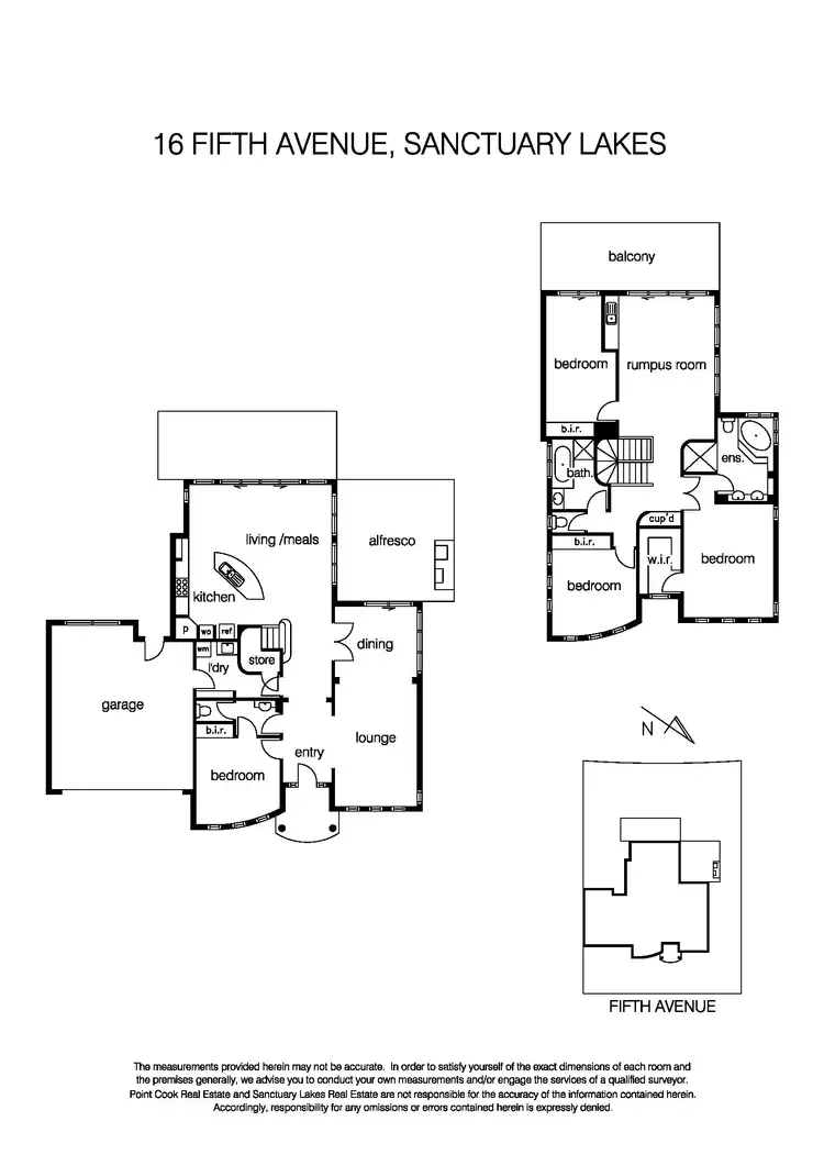 Floorplan of Homely house listing, 16 Fifth Avenue, Sanctuary Lakes VIC 3030