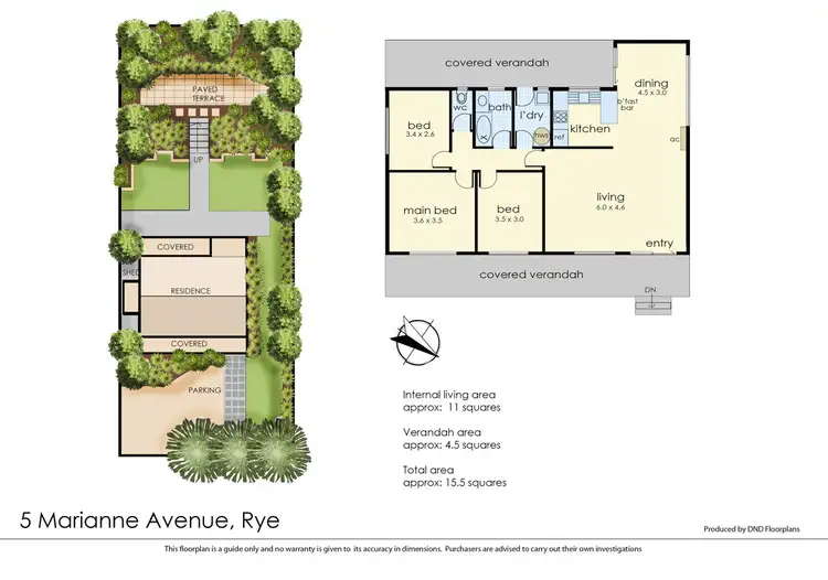 Floorplan of Homely house listing, 5 Marianne Avenue, Rye VIC 3941