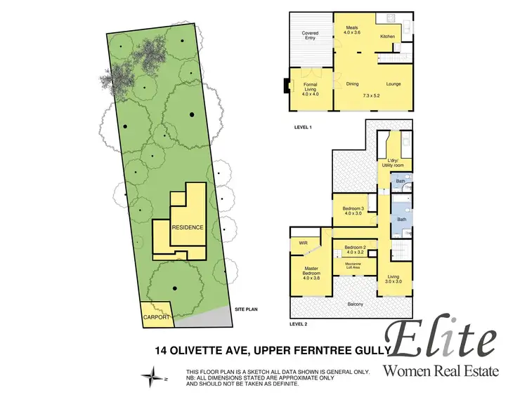 Floorplan of Homely house listing, 14 Olivette Avenue, Upper Ferntree Gully VIC 3156