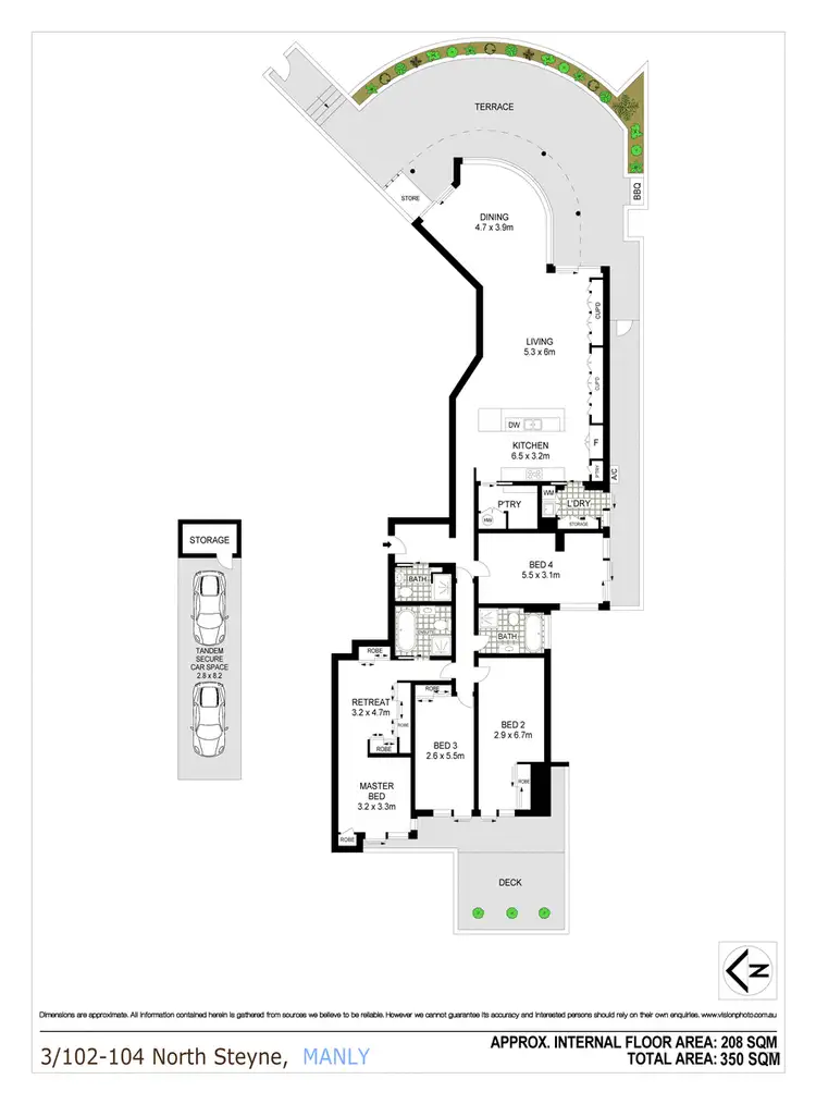 Floorplan of Homely apartment listing, 3/102 North Steyne, Manly NSW 2095