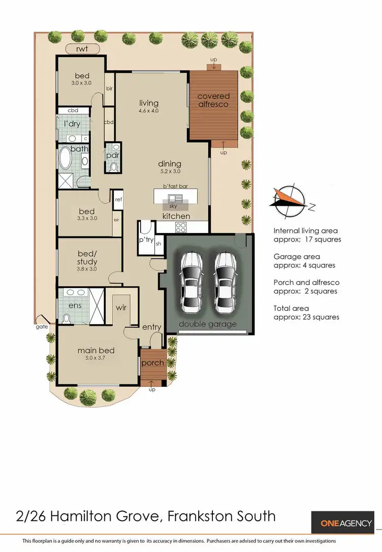 Floorplan of Homely townhouse listing, 2/26 Hamilton Grove, Frankston South VIC 3199