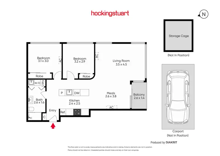Floorplan of Homely apartment listing, 409/770D Toorak Road, Glen Iris VIC 3146