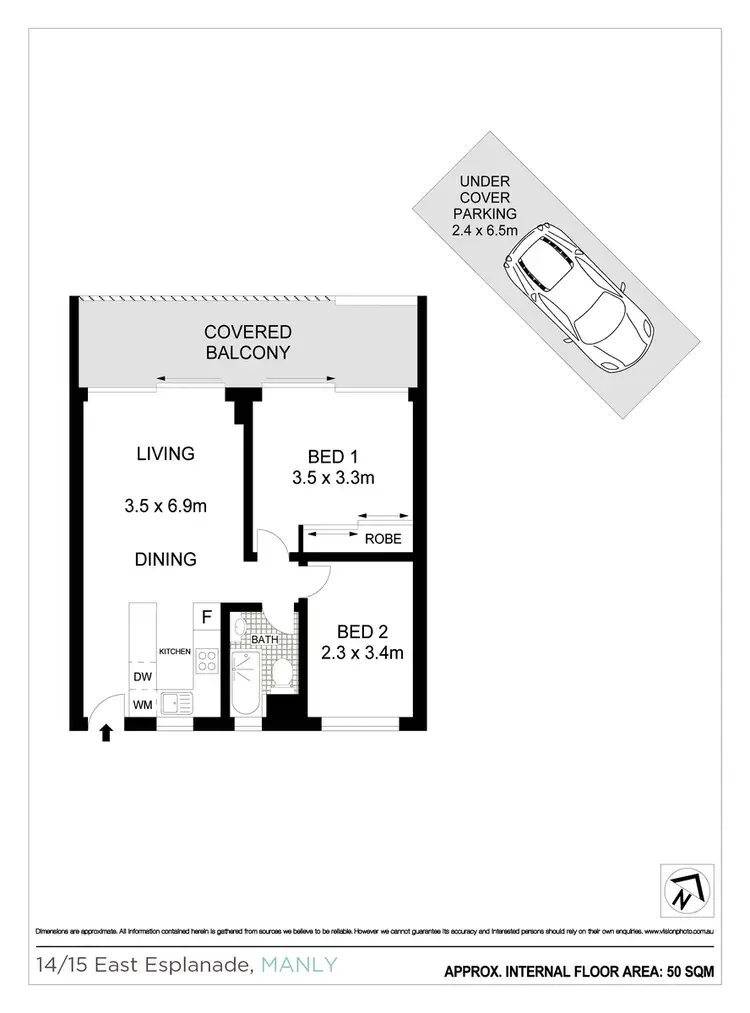 Floorplan of Homely apartment listing, 14/15 East Esplanade, Manly NSW 2095