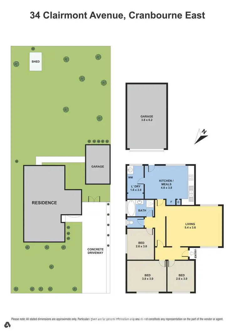 Floorplan of Homely house listing, 34 Clairmont Avenue, Cranbourne VIC 3977
