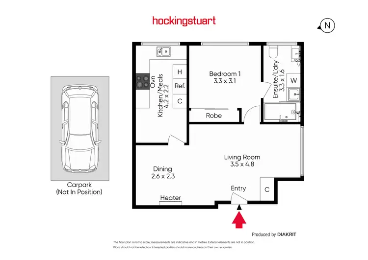 Floorplan of Homely unit listing, 4/256 Somerville Road, Kingsville VIC 3012