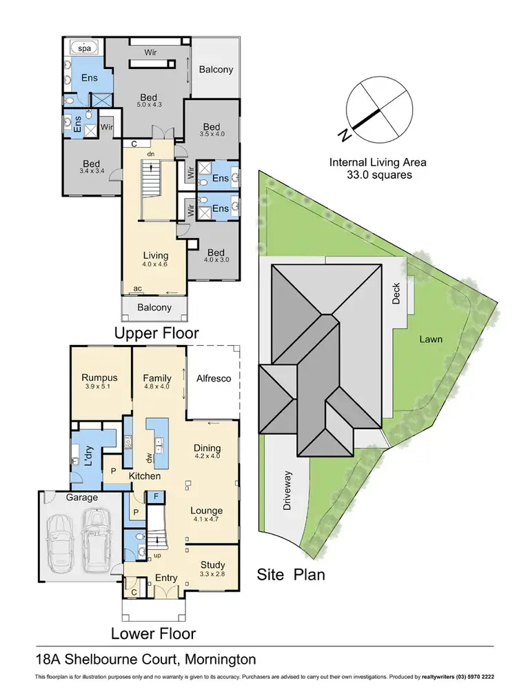 Floorplan of Homely house listing, 18A Shelbourne Court, Mornington VIC 3931