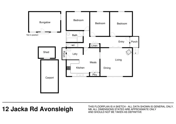 Floorplan of Homely house listing, 12 Jacka Road, Avonsleigh VIC 3782
