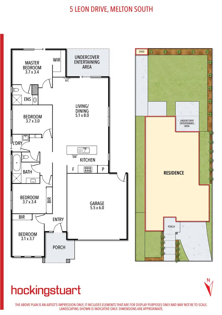 Floorplan of Homely house listing, 5 Leon Drive, Melton South VIC 3338