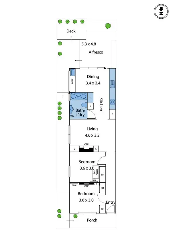 Floorplan of Homely house listing, 121 Simpson Street, Yarraville VIC 3013