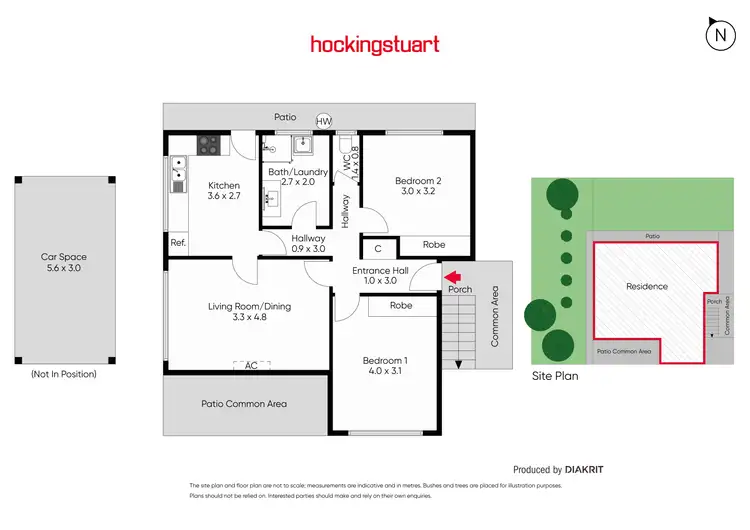 Floorplan of Homely unit listing, 1/2 Carder Avenue, Seaford VIC 3198