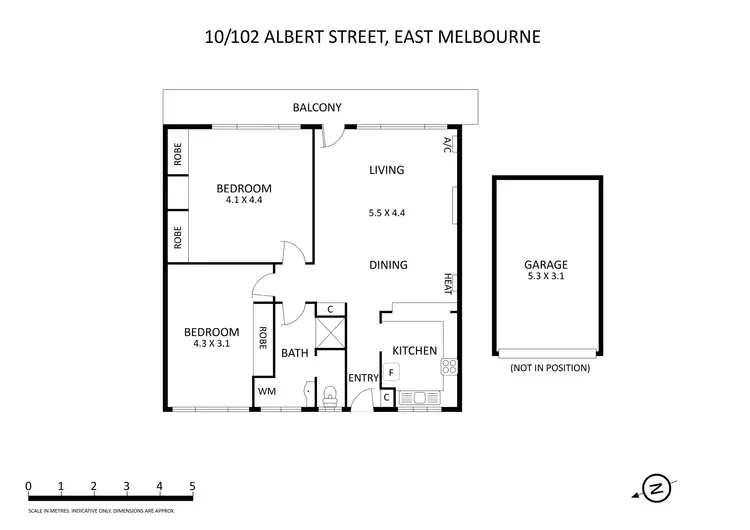 Floorplan of Homely apartment listing, 10/102 Albert Street, East Melbourne VIC 3002