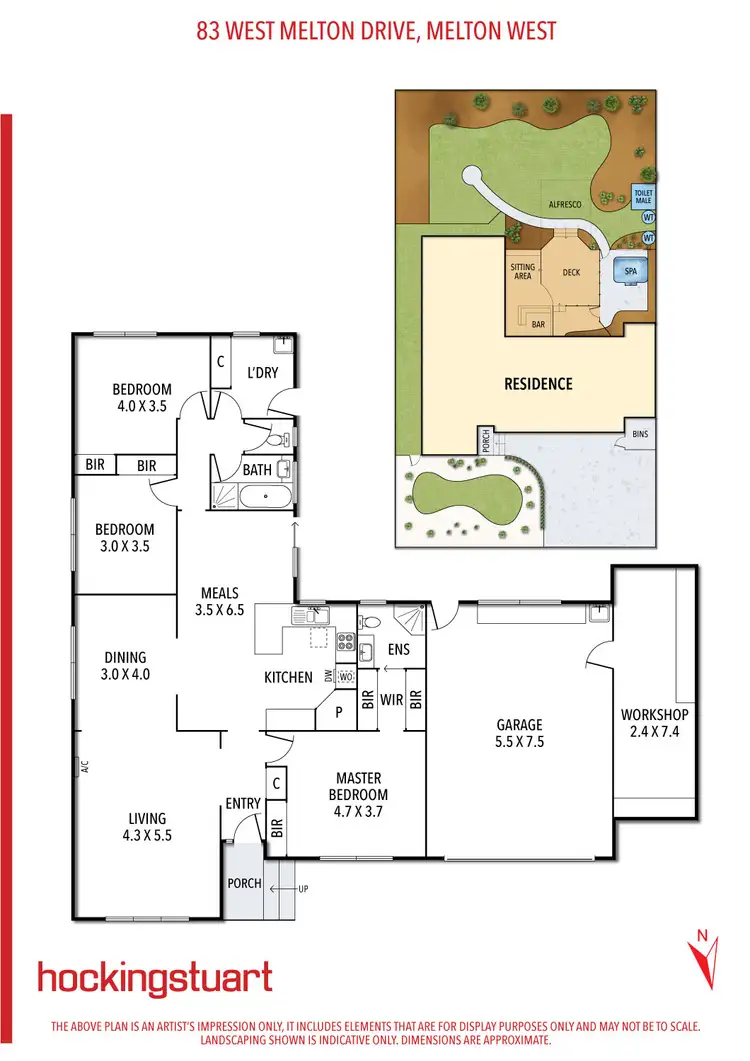 Floorplan of Homely house listing, 83 Westmelton Drive, Melton West VIC 3337