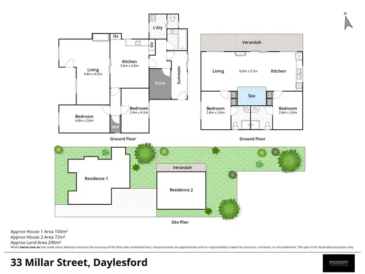 Floorplan of Homely house listing, 33 Millar Street, Daylesford VIC 3460