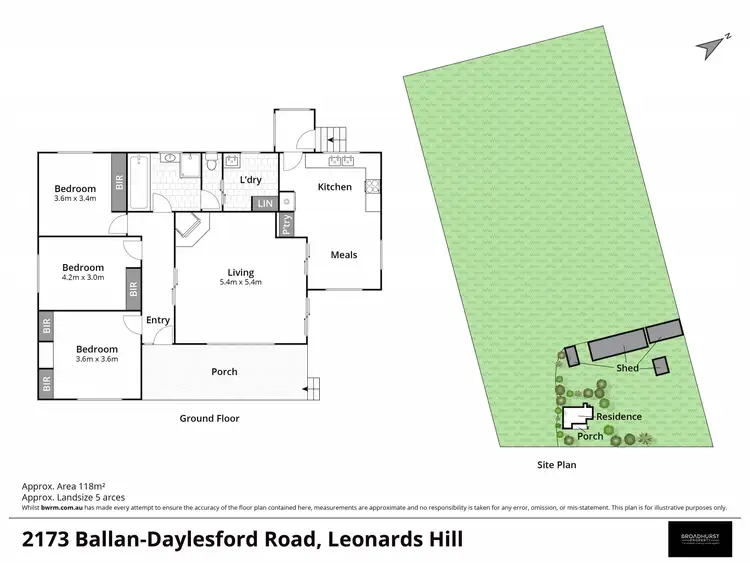Floorplan of Homely rural property listing, 2173 Ballan Daylesford Road, Leonards Hill VIC 3461