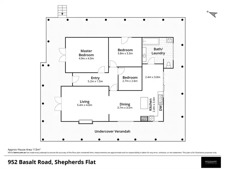 Floorplan of Homely house listing, 952 Basalt Road, Shepherds Flat VIC 3461