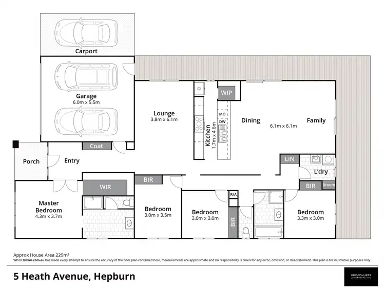 Floorplan of Homely house listing, 5 Heath Avenue, Hepburn VIC 3461