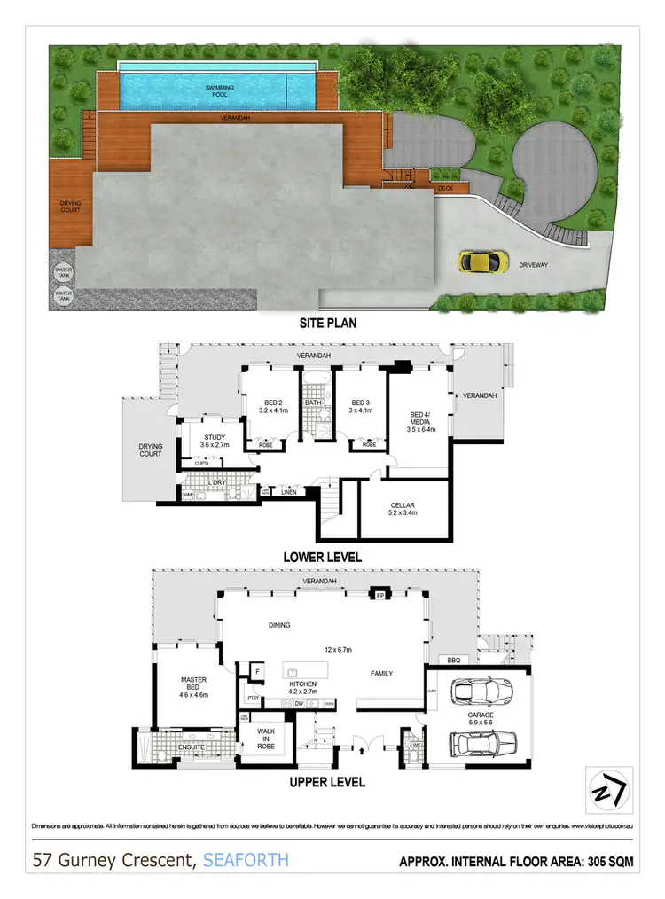 Floorplan of Homely house listing, 57 Gurney Crescent, Seaforth NSW 2092