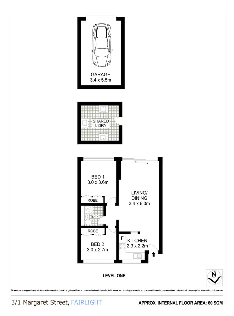 Floorplan of Homely apartment listing, 3/1 Margaret Street, Fairlight NSW 2094