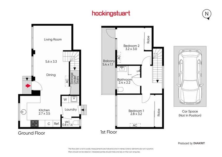 Floorplan of Homely townhouse listing, 9/205 Barkly Avenue, Richmond VIC 3121