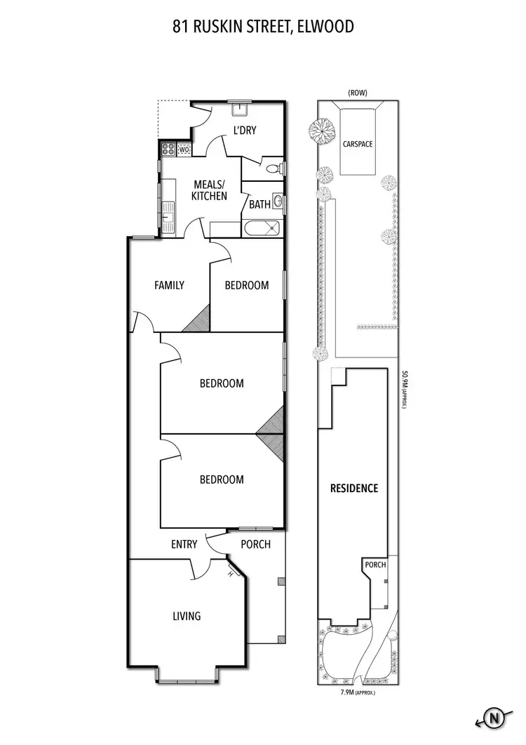 Floorplan of Homely house listing, 81 Ruskin Street, Elwood VIC 3184