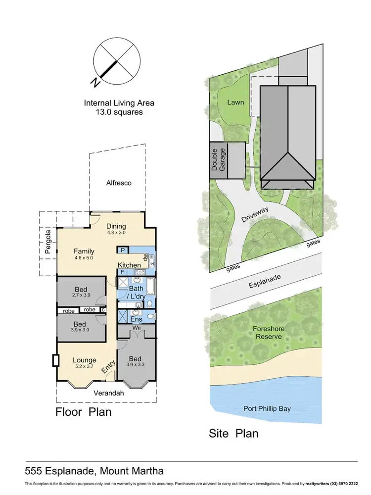 Floorplan of Homely house listing, 555 Esplanade, Mount Martha VIC 3934